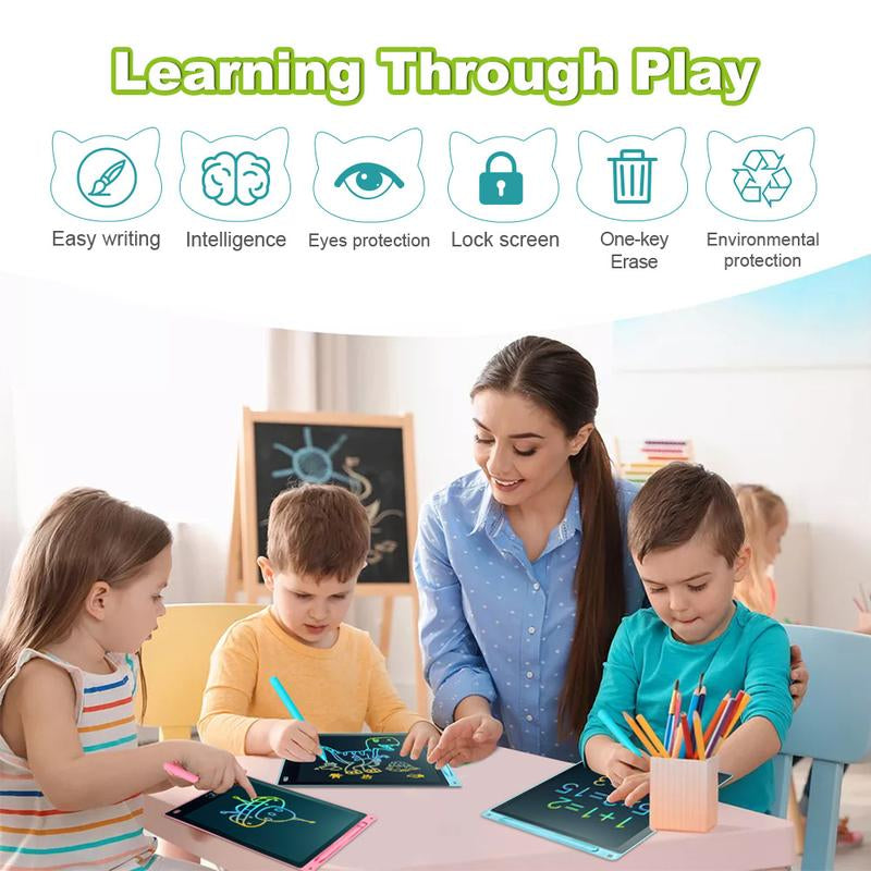 LCD Writing Tablet for Kids - Preschool Drawing Tablet Toys & Toddler Travel Essential Toys,Reusable Electronic Drawing Board Handwriting Tablet #Halloween