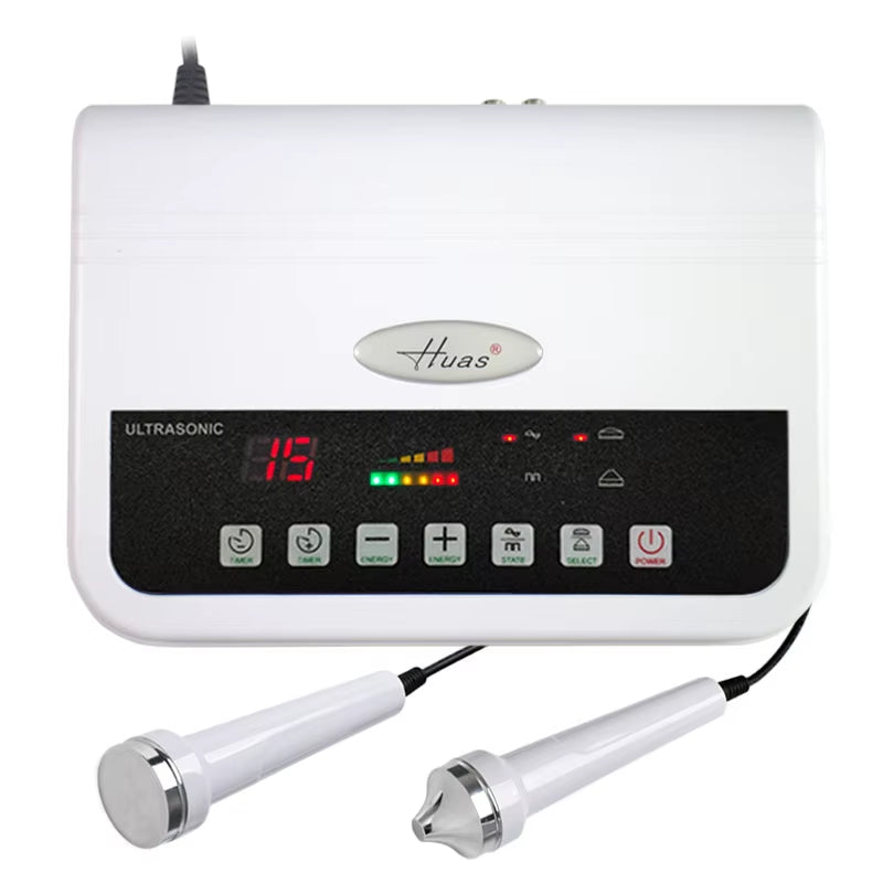 2 in 1 Ultrasonic Beauty Machine Ultrasound Facial Body Massager Detoxification Skin Deep Cleaning Wart Dark Spot Remover