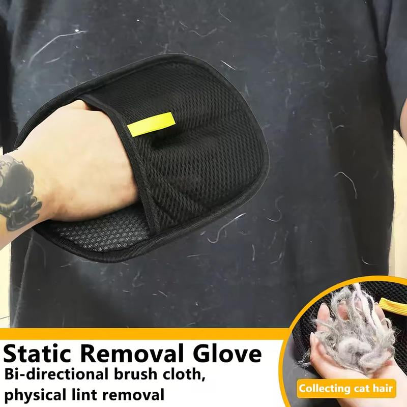 [Use Horizontally] Pet Hair Remover Glove, Electrostatic Removal Gloves for Pet Hair, Pet Hair Remover Gloves for Dog & Cat, Reusable Pet Hair Remover Glove for Carpet, Couch, Clothing, Furniture