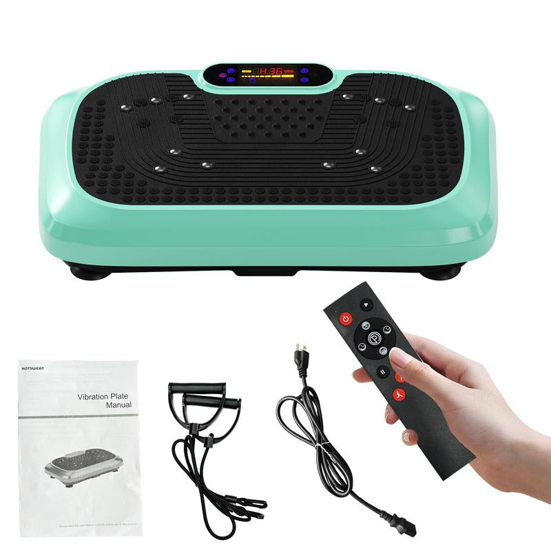 HOTWAVE Vibration Plate Machine, 450 Lbs Weight Capacity, Lymphatic Drainage Machine, Full Body Workout Vibration Plate, Home Gym Equipment for Health Outdoorfun