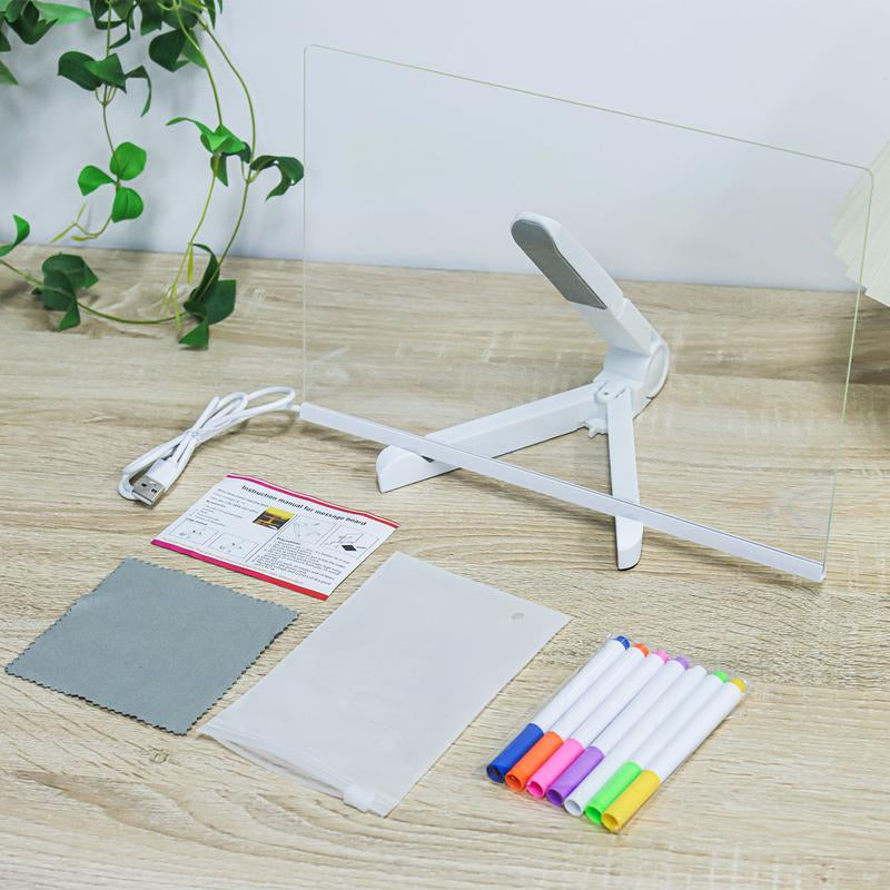 LED Writing Tablet for Kids - Preschool Drawing Tablet Toys, Reusable Drawing Board Handwriting Tablet with 7Pens, Travel Essential Toys
