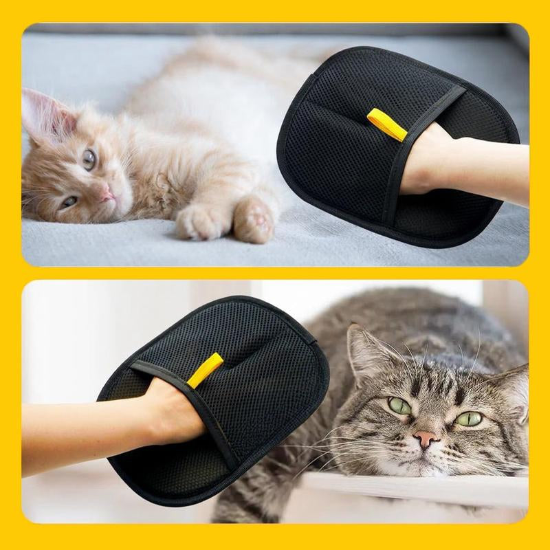 [Use Horizontally] Pet Hair Remover Glove, Electrostatic Removal Gloves for Pet Hair, Pet Hair Remover Gloves for Dog & Cat, Reusable Pet Hair Remover Glove for Carpet, Couch, Clothing, Furniture