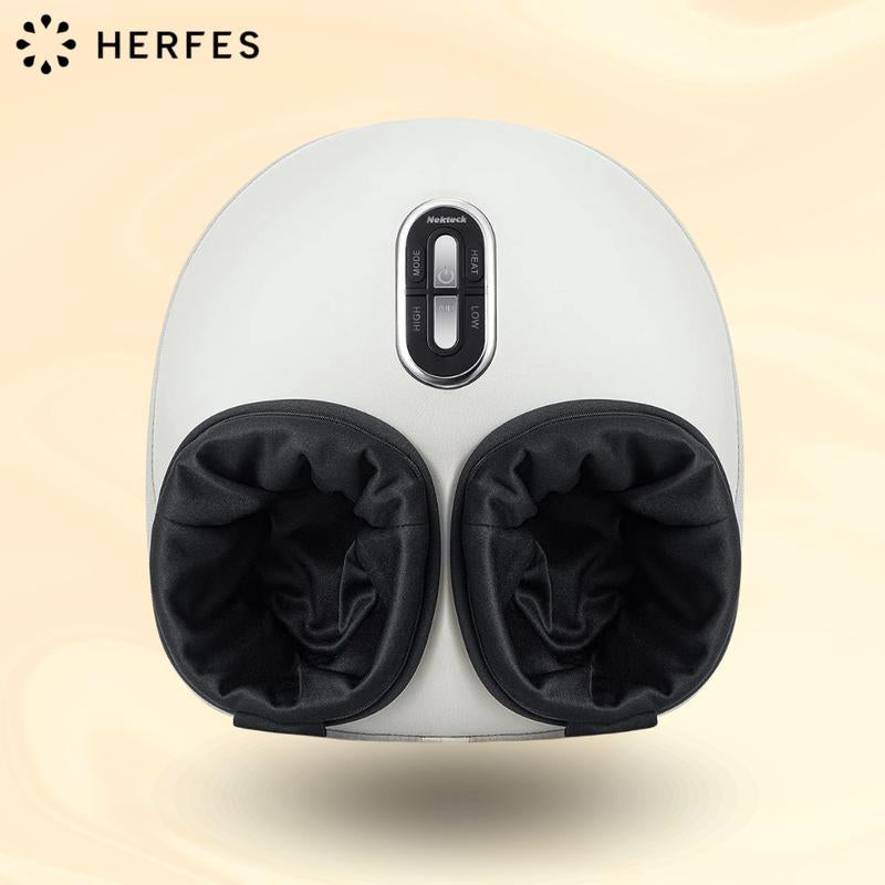 Shiatsu Foot Massager with Soothing Heat, Deep Kneading Therapy& Air Compression, Promotes Blood Circulation, Foot Comfort, Adjustable Settings for Sensitive Feet, Thanksgiving Gift