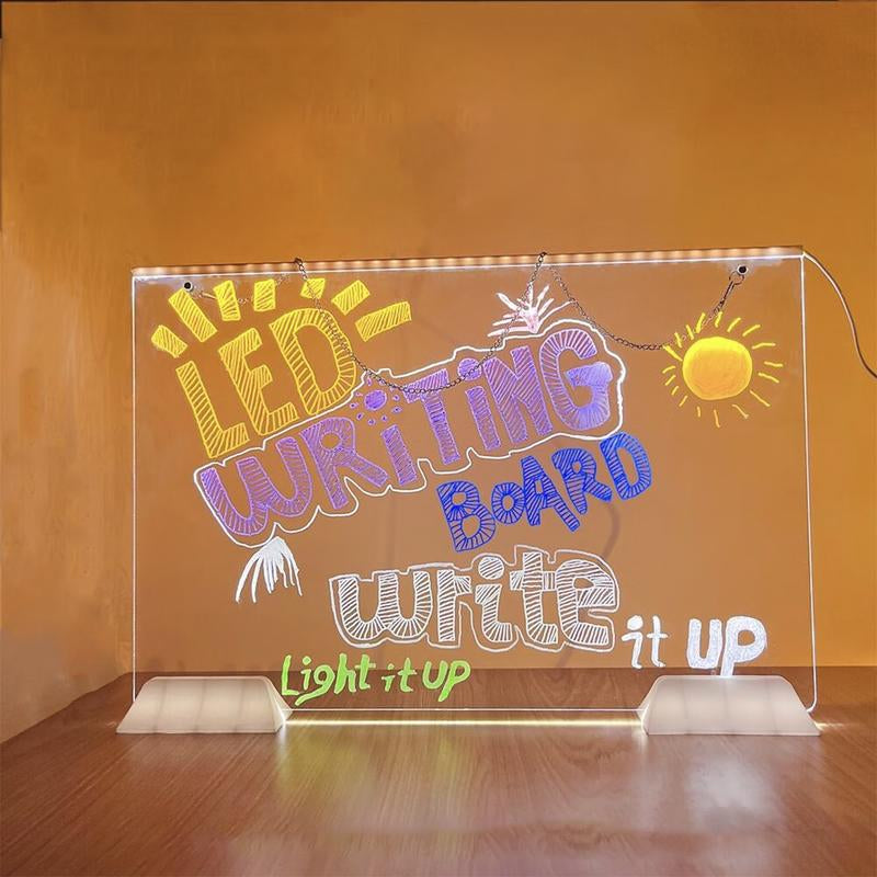 LED Writing Tablet for Kids - Preschool Drawing Tablet Toys, Reusable Drawing Board Handwriting Tablet with 7Pens, Travel Essential Toys