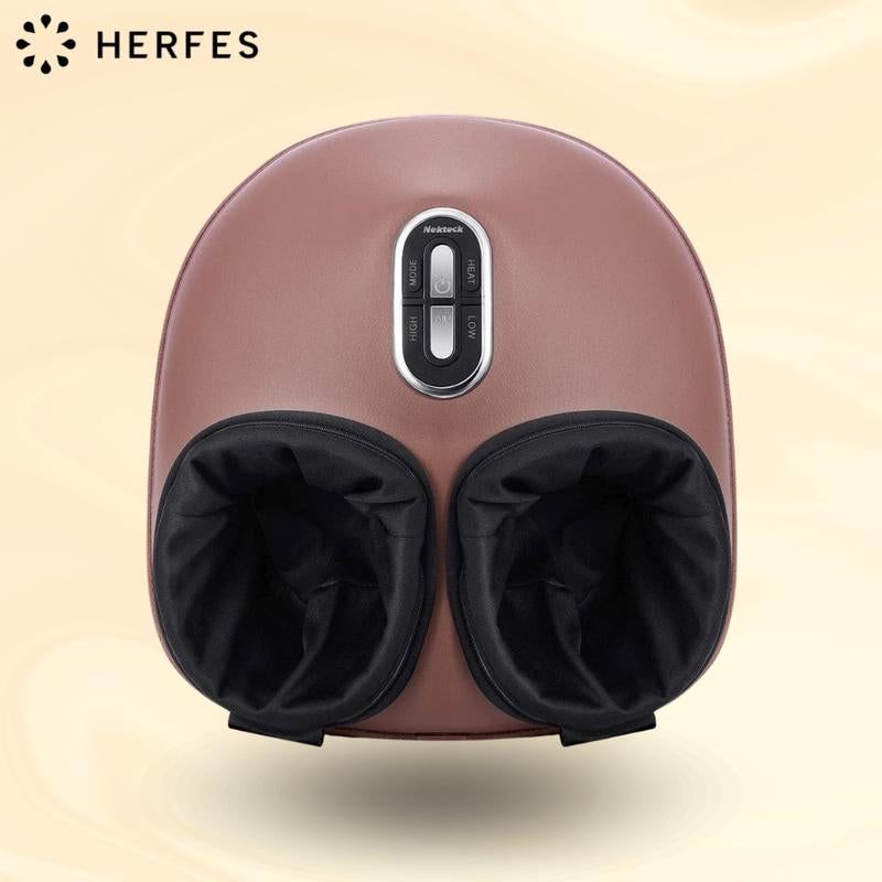 Shiatsu Foot Massager with Soothing Heat, Deep Kneading Therapy& Air Compression, Promotes Blood Circulation, Foot Comfort, Adjustable Settings for Sensitive Feet, Thanksgiving Gift