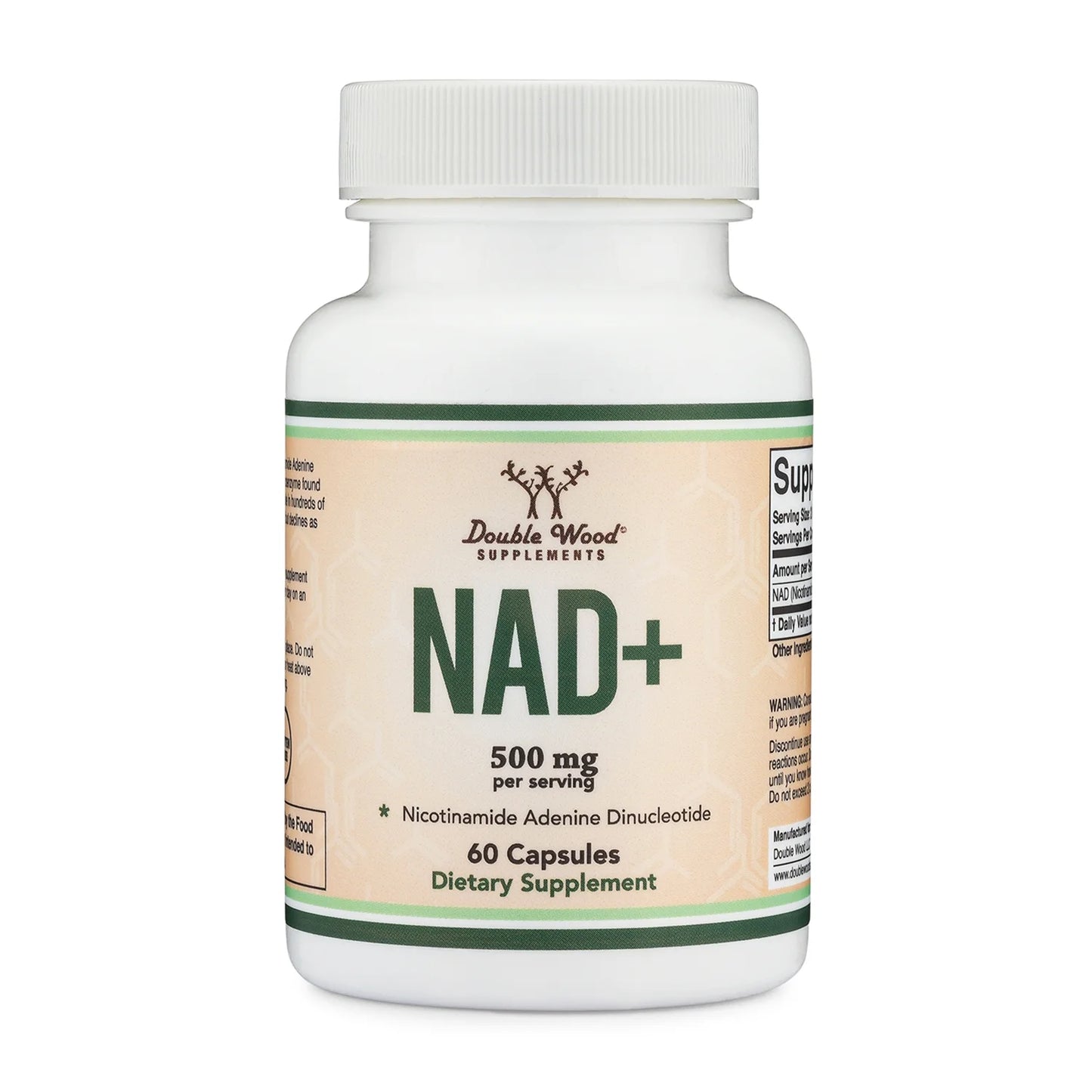 NAD+ Supplement - 60 X 250 Mg Capsules - Boosts Nicotinamide Adenine Dinucleotide (NAD) Levels