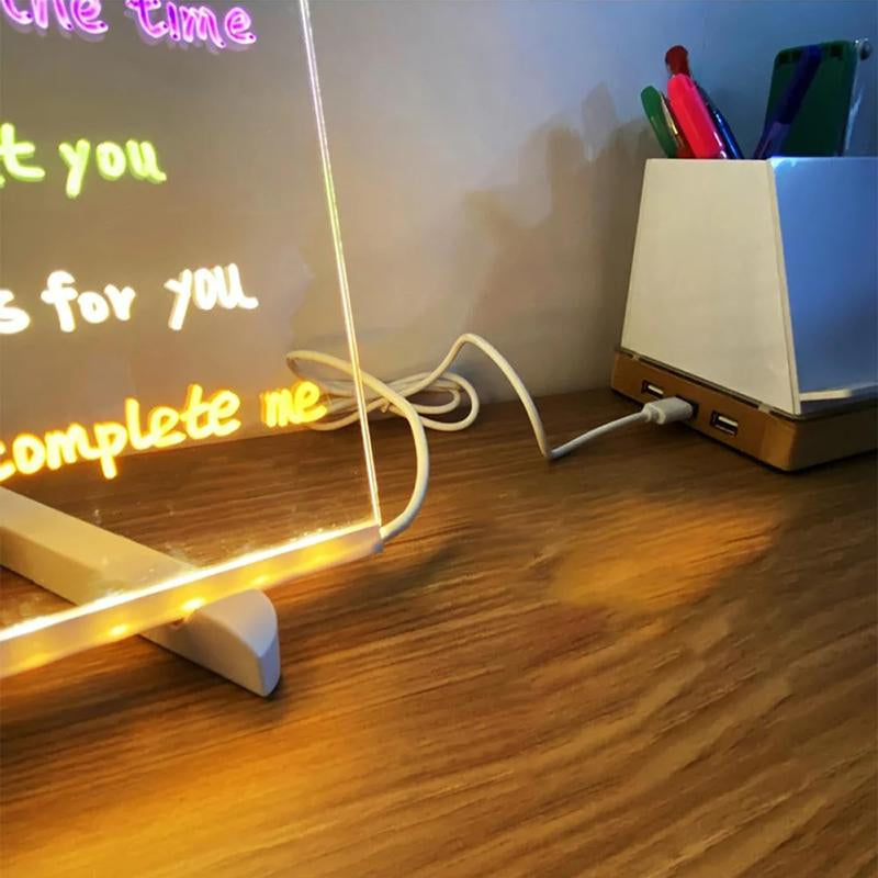 LED Writing Tablet for Kids - Preschool Drawing Tablet Toys, Reusable Drawing Board Handwriting Tablet with 7Pens, Travel Essential Toys