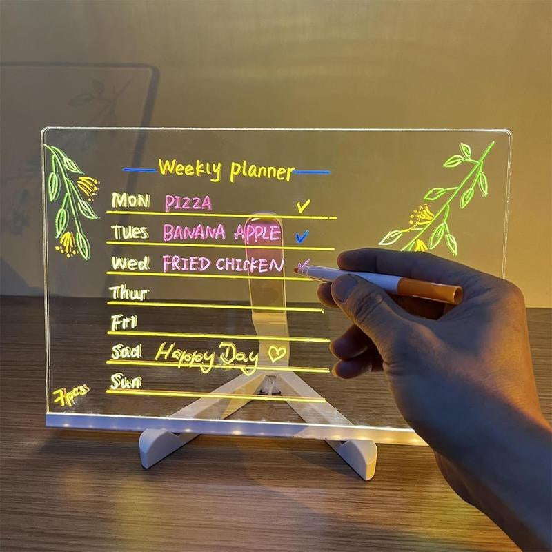LED Writing Tablet for Kids - Preschool Drawing Tablet Toys, Reusable Drawing Board Handwriting Tablet with 7Pens, Travel Essential Toys
