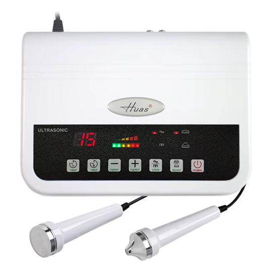 2 in 1 Ultrasonic Beauty Machine Ultrasound Facial Body Massager Detoxification Skin Deep Cleaning Wart Dark Spot Remover